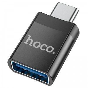 Переходник Hoco UA17 Type-C Male to USB Female USB3.0 (Black)