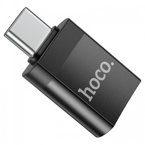 Переходник Hoco UA17 Type-C Male to USB Female USB3.0 (Black)