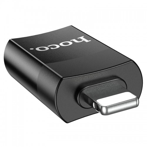 Переходник Hoco UA17 Lightning Male to USB Female USB2.0 (Black)