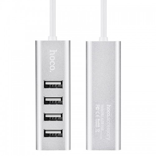 Переходник HUB Hoco HB1 USB to USB 2.0 (4 port) (1m)
