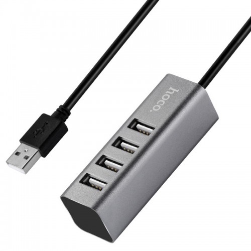 Переходник HUB Hoco HB1 USB to USB 2.0 (4 port) (1m)