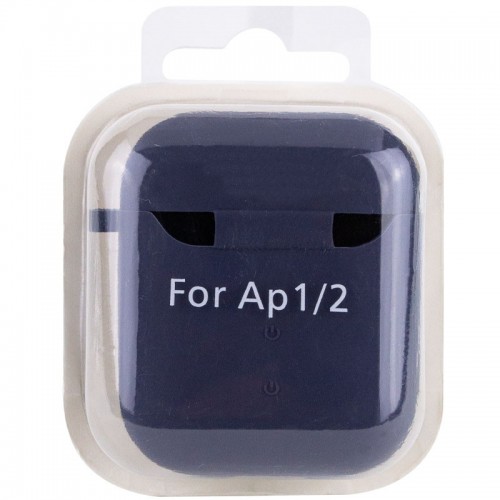 Силиконовый футляр с микрофиброй для наушников Airpods 1/2