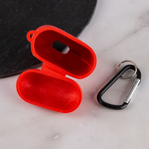 Силиконовый футляр с микрофиброй для наушников Airpods 1/2
