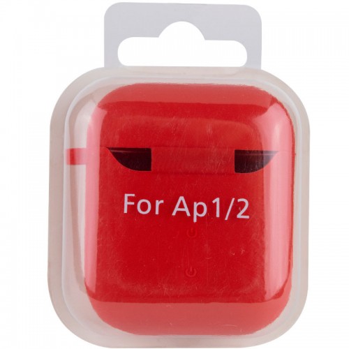 Силиконовый футляр с микрофиброй для наушников Airpods 1/2