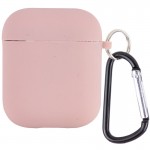 Силиконовый футляр с микрофиброй для наушников Airpods 1/2
