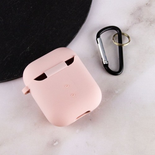 Силиконовый футляр с микрофиброй для наушников Airpods 1/2