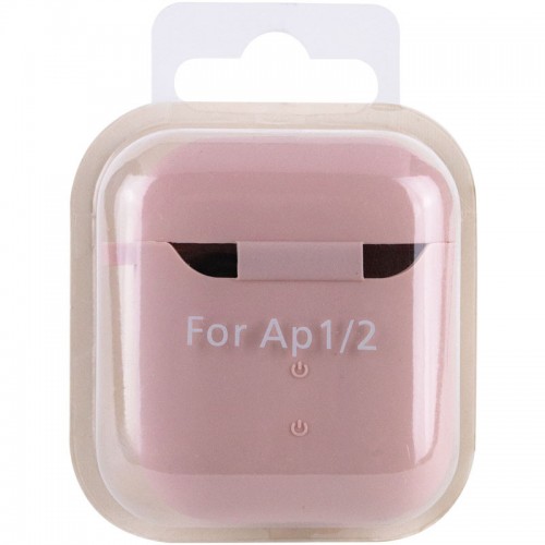 Силиконовый футляр с микрофиброй для наушников Airpods 1/2