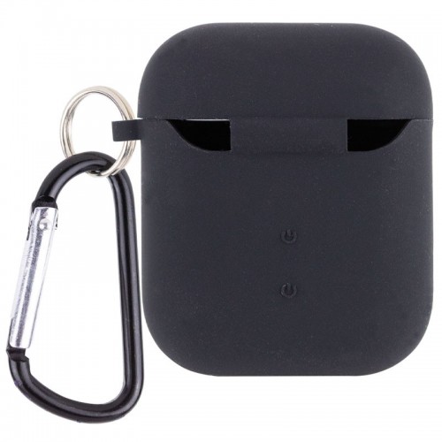Силиконовый футляр с микрофиброй для наушников Airpods 1/2