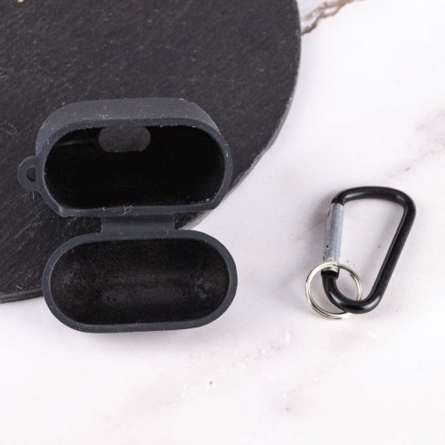 Силиконовый футляр с микрофиброй для наушников Airpods 1/2