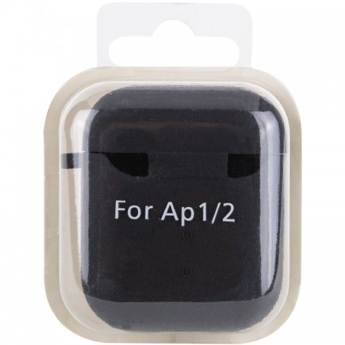 Силиконовый футляр с микрофиброй для наушников Airpods 1/2