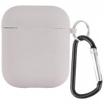 Силіконовий футляр з мікрофіброю для навушників Airpods 1/2