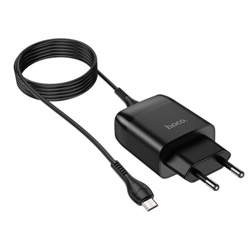 СЗУ Hoco C72Q Glorious QC3.0 18W (1USB-A) + кабель USB to MicroUSB