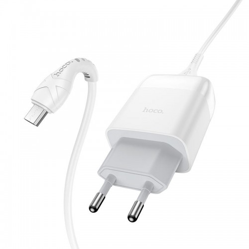 МЗП Hoco C72Q Glorious QC3.0 18W (1USB-A) + кабель USB to MicroUSB
