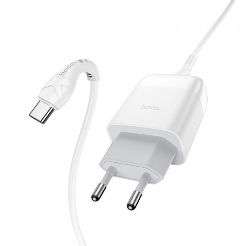 МЗП Hoco C72Q Glorious QC3.0 18W (1USB-A) + кабель USB to Type-C