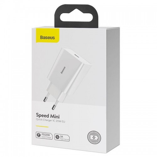 СЗУ Baseus Speed Mini Quick Charger 20W (1USB-C) (CCFS-S)