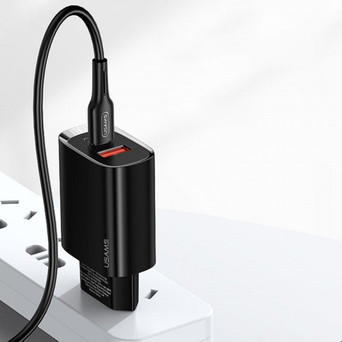 СЗУ Usams US-CC121 T35 QC3.0 + PD3.0 20W (1USB-A/1C)