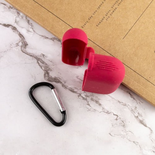 Силіконовий футляр New з карабіном для навушників Airpods Pro