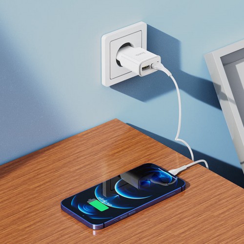 СЗУ Hoco C88A Star round 2.4A (2USB-A) + кабель USB to Lightning