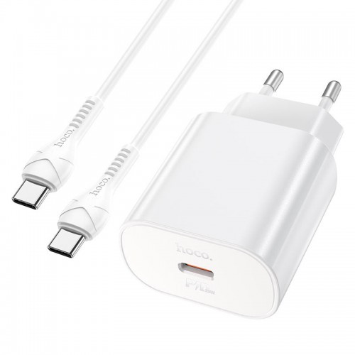 МЗП Hoco N22 Jetta PD25W (1USB-C) + кабель Type-C to Type-C