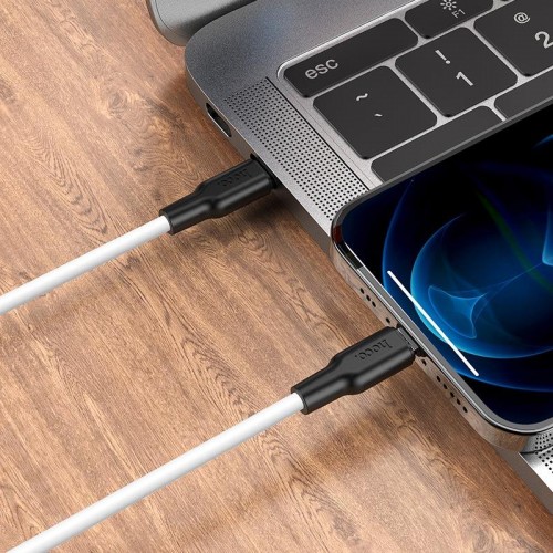 Дата кабель Hoco X21 Plus Silicone Type-C to Lightning (1m)