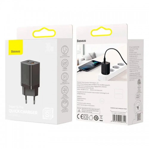 СЗУ Baseus Super Si Pro Quick Charger 30W (1USB-A/1C) (CCSUPP-E)