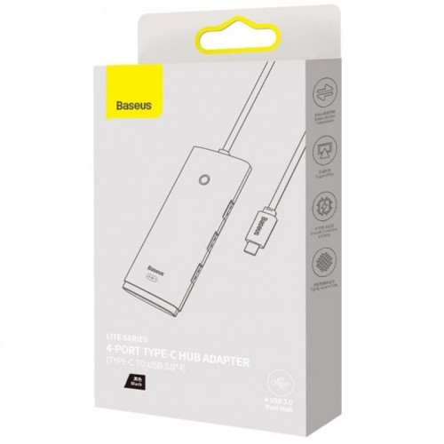 Переходник HUB Baseus Lite Series 4in1 (Type-C to 4xUSB 3.0) 1m (WKQX03)