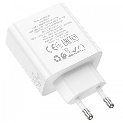 СЗУ Hoco C113A Awesome PD65W (1USB-A/1C)