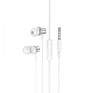 Стерео Наушники Hoco M110 Encourage metal (3.5mm/1.2m)