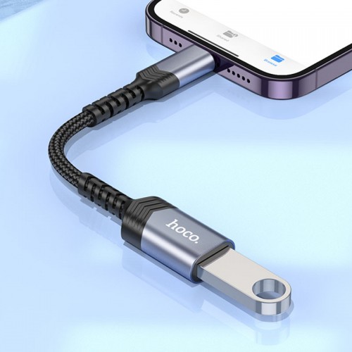 Переходник Hoco UA24 Lightning male to USB female 2.0