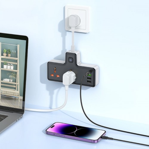 МЗП Hoco AC12A Reise (PD30W/1C3A) +Socket