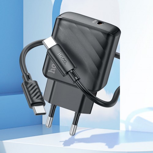 СЗУ Hoco CS22A Value PD30W (1USB-C) + кабель Type-C to Type-C