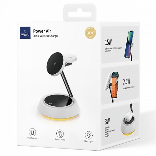 БЗП WIWU Wi-W002 3 in 1 wireless charger
