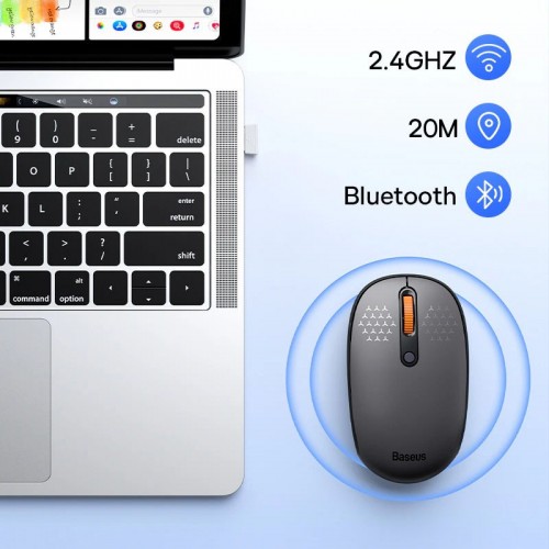 Мышь беспроводная Baseus F01B Tri-Mode (B01055503833-0)