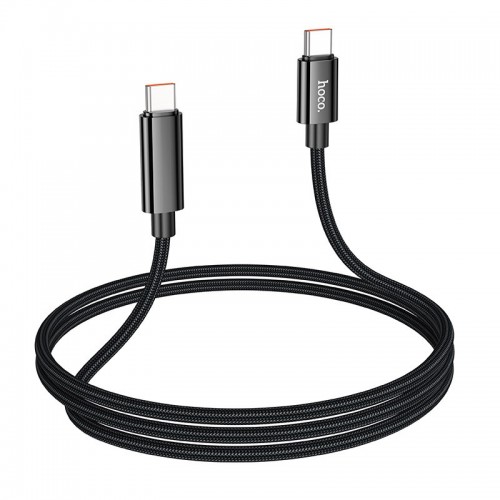 Дата кабель Hoco U125 Benefit 100W Type-C to Type-C with display (1.2m)