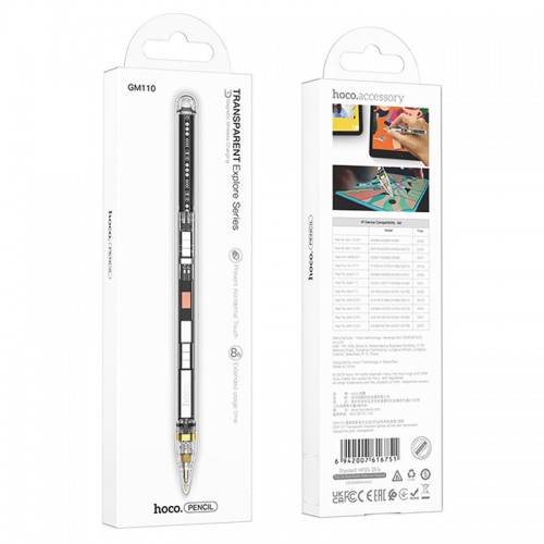Стилус Hoco GM110 Transparent Explore active pad dedicated for iPad