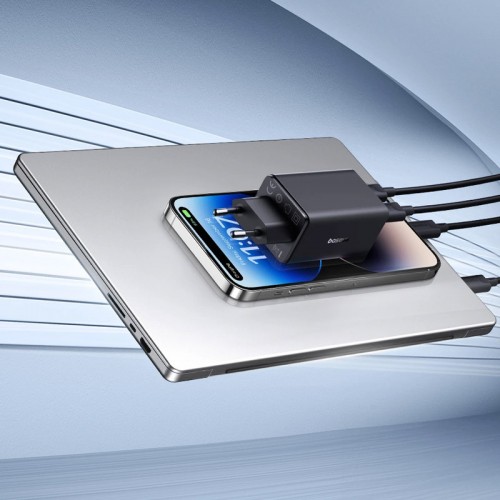 СЗУ Baseus GaN6 Pro OS 65W (2USB-A/2C) + кабель Type-C to Type-C (P10162701)