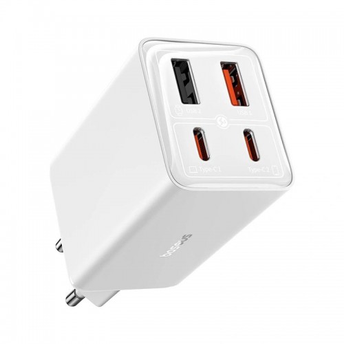СЗУ Baseus GaN6 Pro OS 65W (2USB-A/2C) + кабель Type-C to Type-C (P10162701)