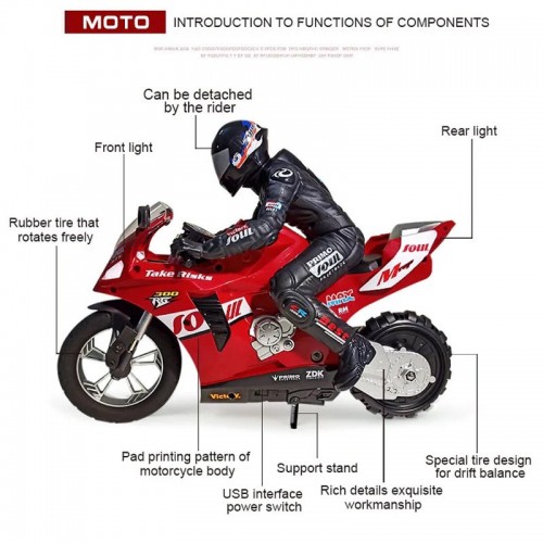 Мотоцикл на радіокеруванні Motorcycle Stunt Drift six-axis Gyroscope