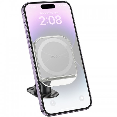 Автодержатель Hoco H43 Crystal ring magnetic (center console)