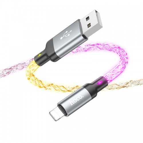 Дата кабель Hoco U112 Shine 2.4A USB to Lightning (1m)