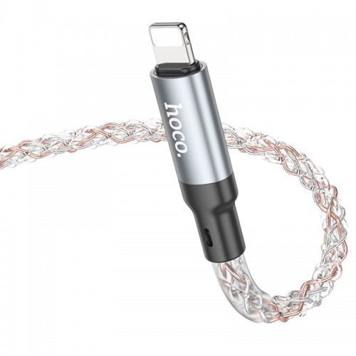 Дата кабель Hoco U112 Shine 2.4A USB to Lightning (1m)