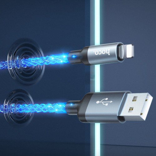 Дата кабель Hoco U112 Shine 2.4A USB to Lightning (1m)
