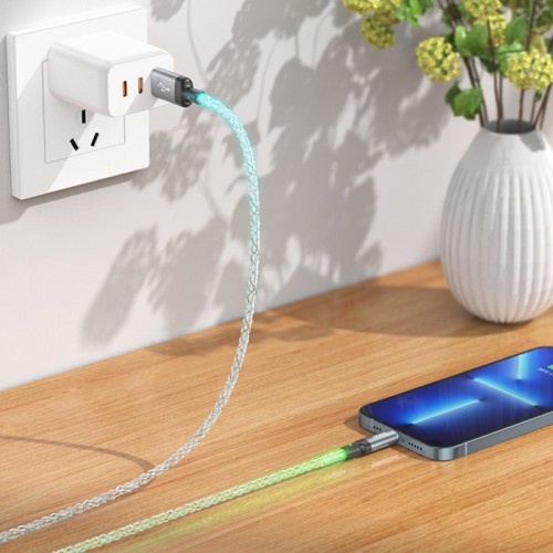Дата кабель Hoco U112 Shine 2.4A USB to Lightning (1m)