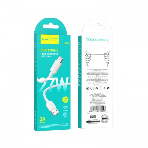 Дата кабель Hoco X96 Hyper USB to Type-C 27W (1m)