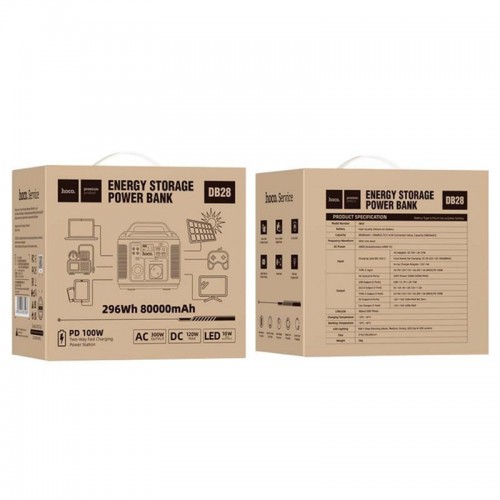 Портативная зарядная станция Hoco DB28 300W 296Wh 80000mAh