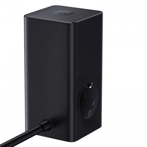 СЗУ Baseus PowerCombo Tower PowerStrip 100W (2USB-A/2C/2Socket) (1.5m) (E00023609113-00)