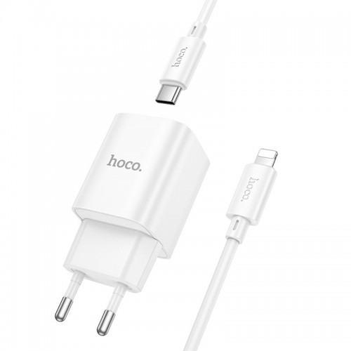 МЗП Hoco C149A Charm PD30W+QC3.0 (1USB-A/1C) + кабель Type-C to Lightning