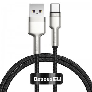 Дата кабель Baseus Cafule Metal Data USB to Type-C 66W (2m) (CAKF0002)