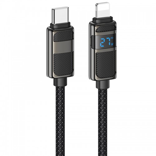 Дата кабель Hoco U137 Line with display Type-C to Lightning 27W (1.2m)