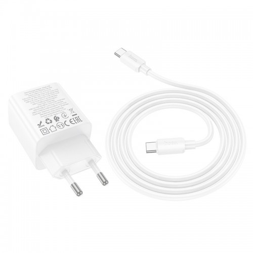 СЗУ Hoco N56 Fundador PD30W four-port (2USB-A/2C) + кабель Type-C to Type-C